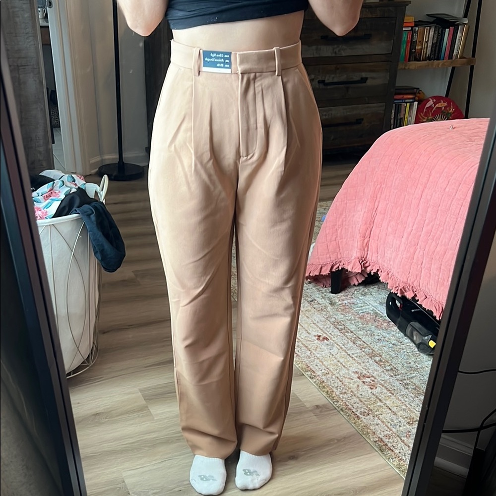Abercrombie & Fitch Ultra High Rise Straight Trousers